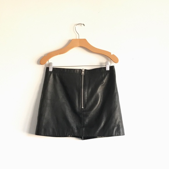 Allsaints Leather Mini Skirt - Picture 4 of 4